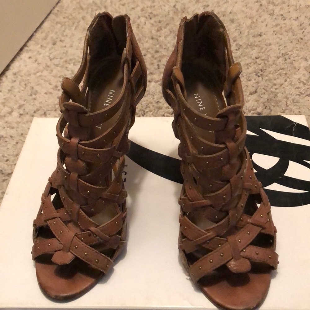 Nine West strappy heels